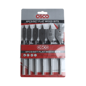 OSCO 6 pcs Set Flat Wood Bits