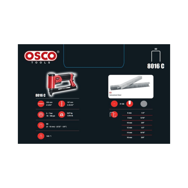 OSCO Air Stapler 8016A