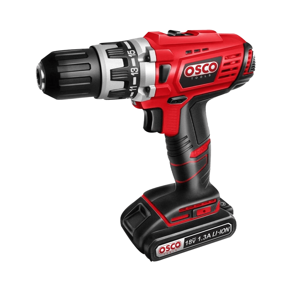 OSCO Li-ion Cordless drill 18 Volt 1.5 Amp – Tow Battrey