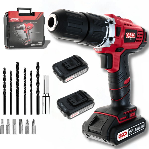 OSCO Li-ion Cordless drill 18 Volt 1.5 Amp – Tow Battery