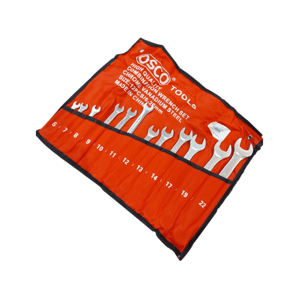 OSCO- Combination Spanner Set 12 Pcs Size _ 6-22mm