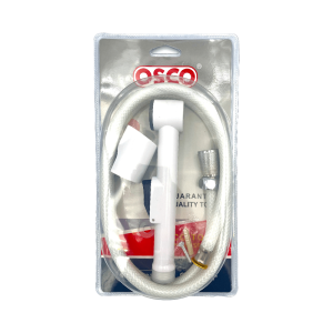 OSCO White Plastic Shattaf with hose