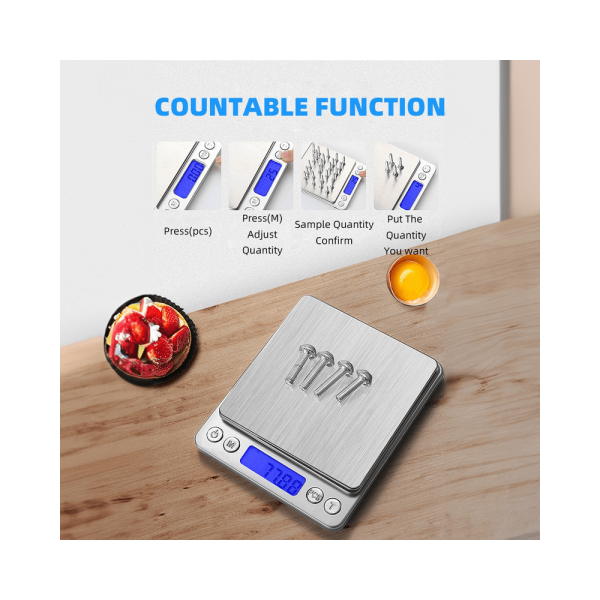 Professional Digital Table Tope Scale 2000G - white