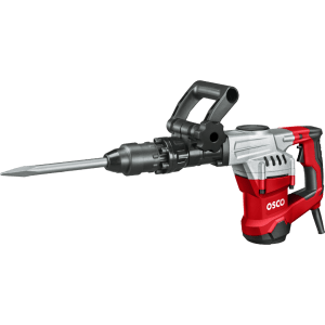 Osco 1300W Demolition Hammer with 15 Joules impact energy and SDS-MAX system is a powerful tool designed for medium to heavy-duty demolition tasks.